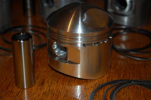 Sunbeam Model 90 forged piston, pin and rings